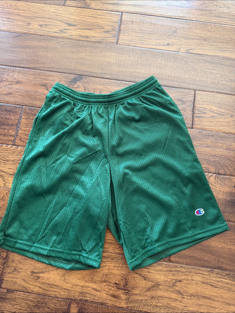 Champion Forest Green Mesh Athletic Shorts